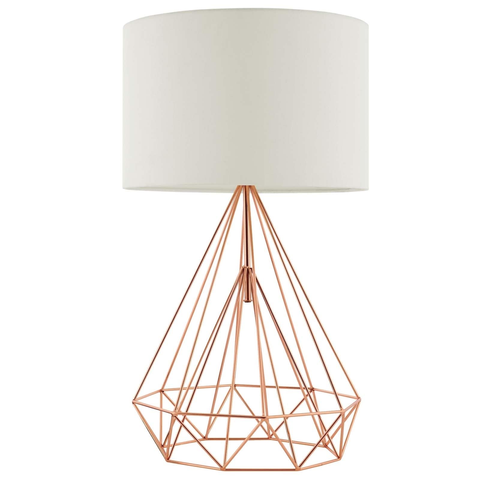 rose gold lamp table