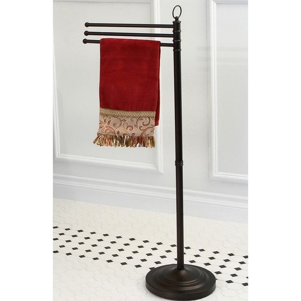 Pedestal Oil-rubbed Bronze Towel Bar