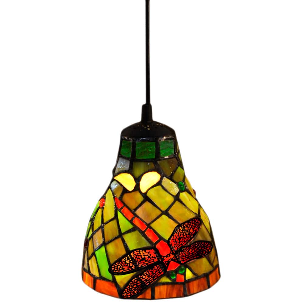 Tiffany-style Dragonfly Hanging Light
