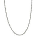 Roberto Martinez Sterling Silver 16-inch Diamond-Cut Rope Chain (1.8mm)