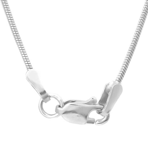 Roberto Martinez Sterling Silver 1mm Snake Chain Necklace (18"-30")
