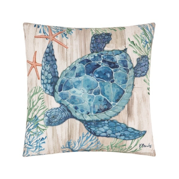 Clearwater Sealife Coastal Indoor/Outdoor Pillow