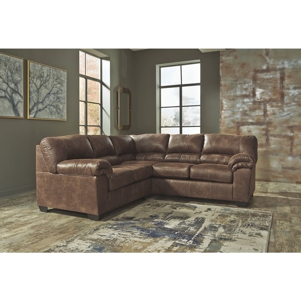 Bladen 2-piece Coffee Brown Sectional Sofa