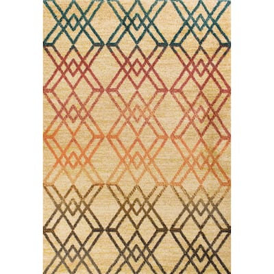 Domani Catalonia Contemporary Sand Area Rug