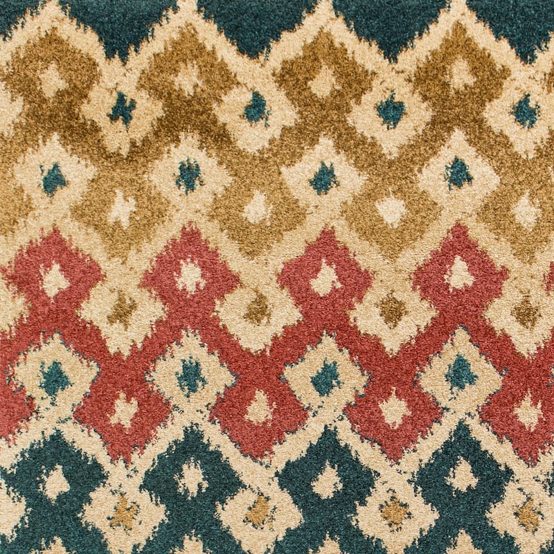 Domani Catalonia Multi Ikat Geo Area Rug