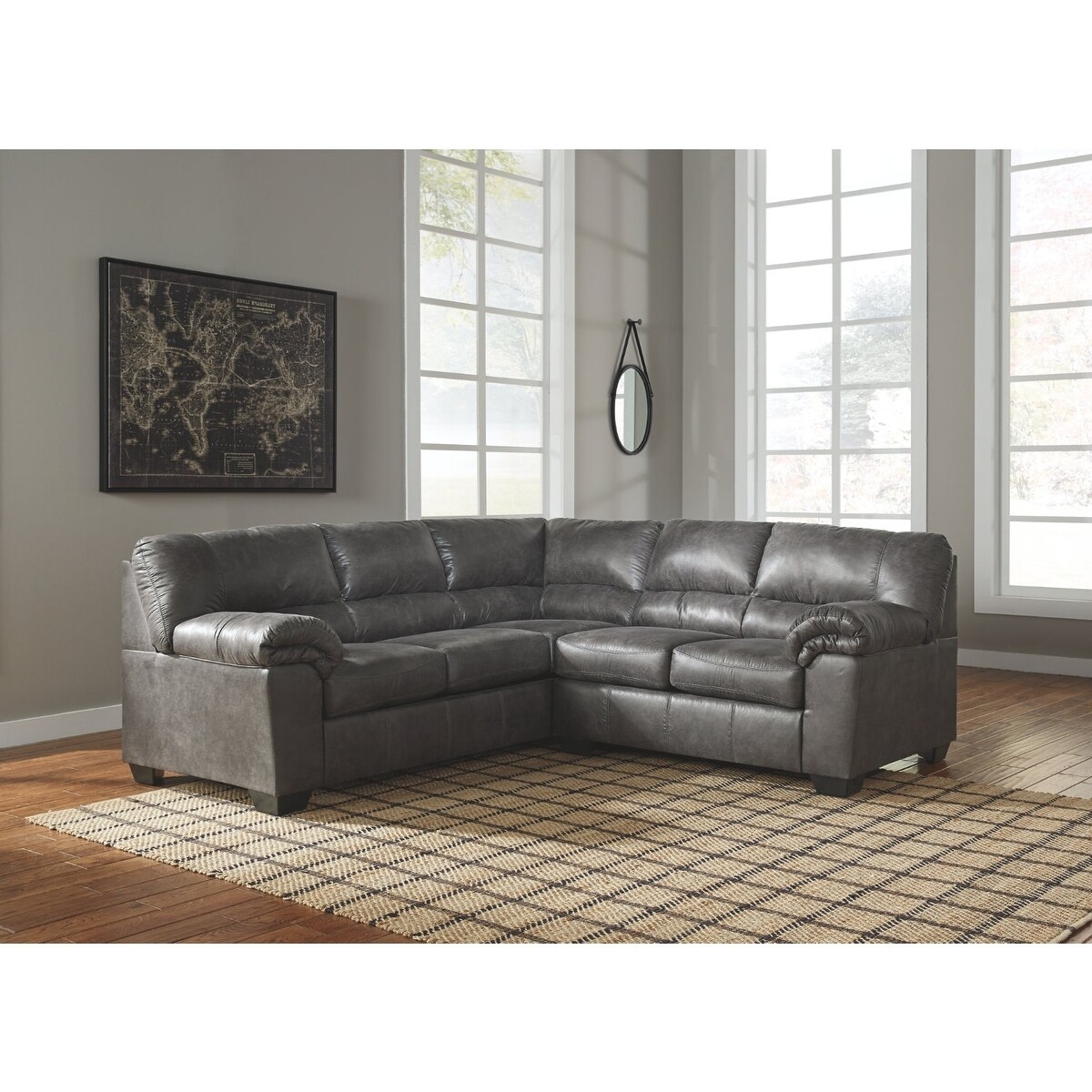 Shop Bladen 2 Piece Left Facing Sectional In Slate Grey Free