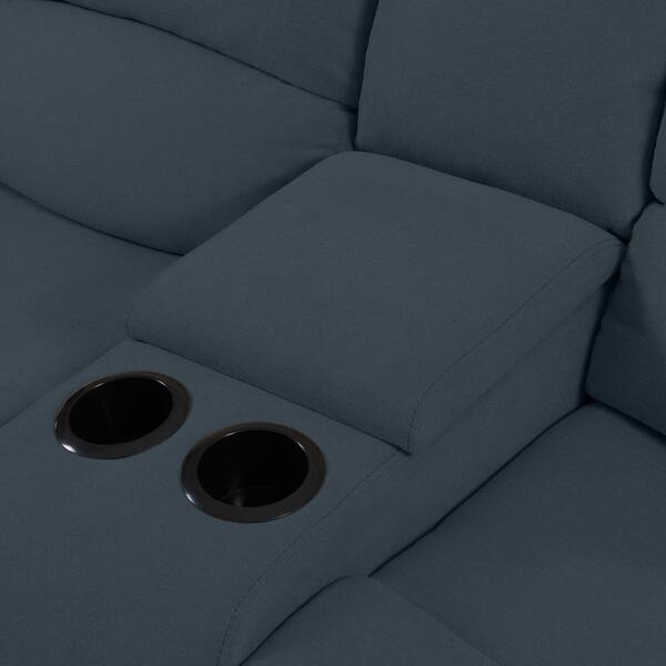 Shop Copper Grove Geel 3 Seat Low Pile Velvet Recliner Sofa With