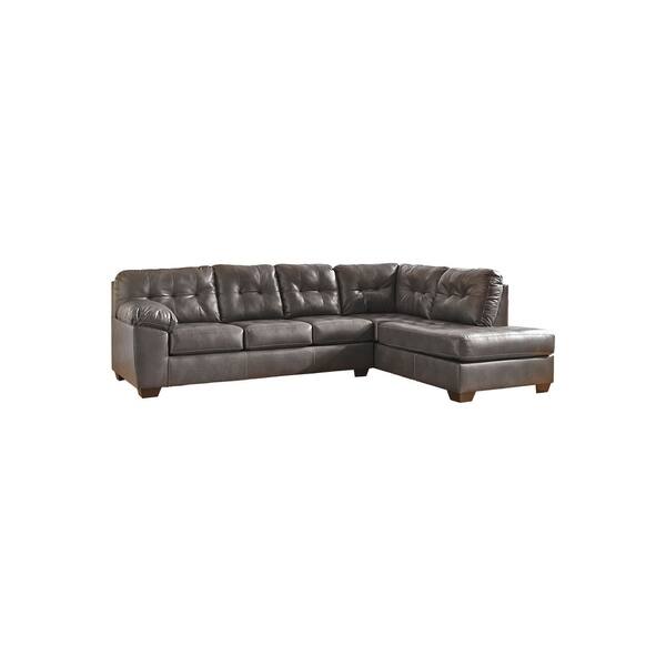 Alliston 2Piece Sectional with Right Facing Chaise Grey Bed Bath