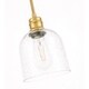 preview thumbnail 11 of 10, Candie 6-Inch 1-Light Clear Glass Pendant