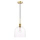 preview thumbnail 11 of 12, Candie 10-Inch 1-Light Clear Glass Pendant