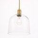 preview thumbnail 13 of 12, Candie 10-Inch 1-Light Clear Glass Pendant