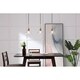 preview thumbnail 11 of 13, Gia 8.5-Inch 3-Light Clear Seeded Glass Pendant Brass