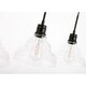 preview thumbnail 4 of 13, Gia 8.5-Inch 3-Light Clear Seeded Glass Pendant
