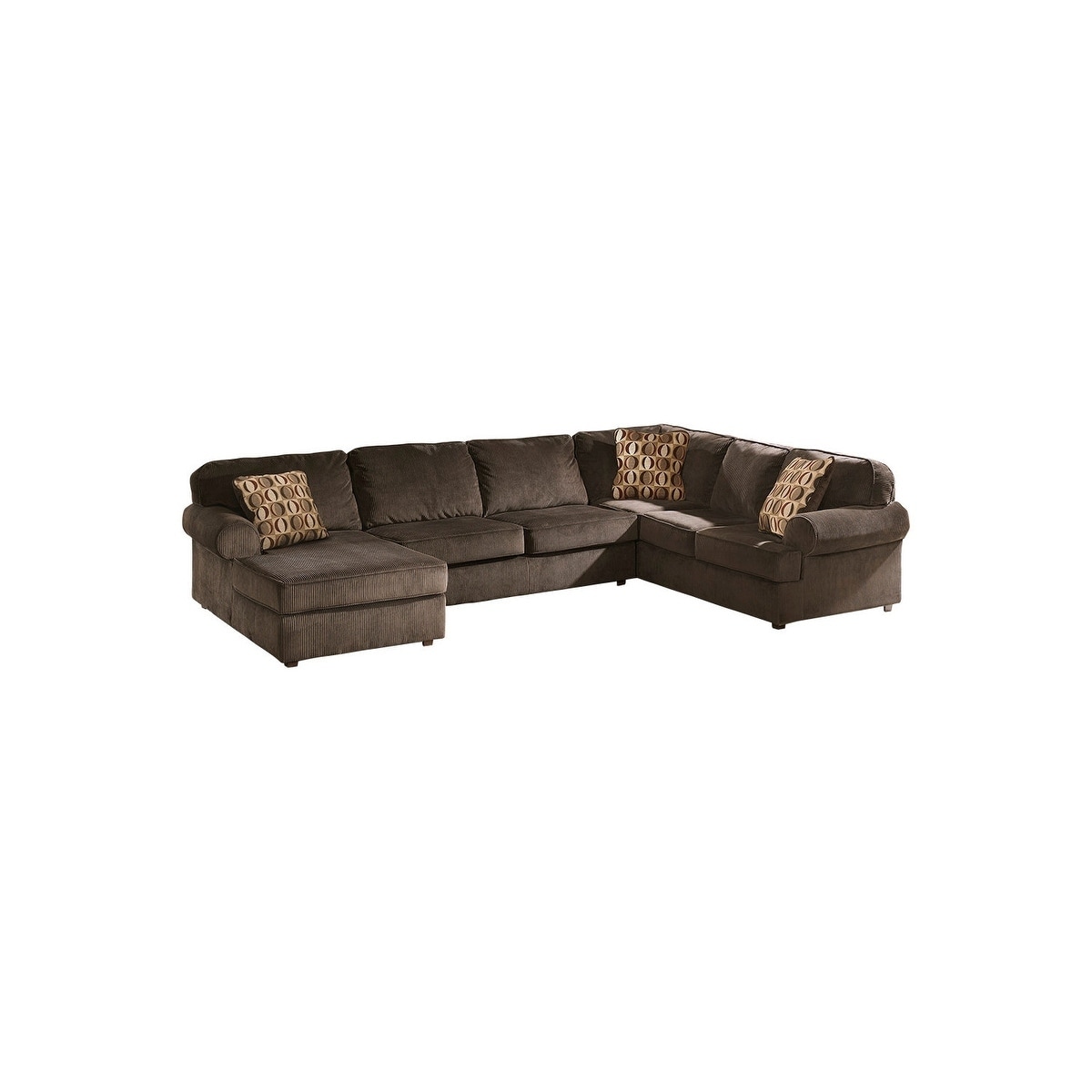 Vista Armless Loveseat Left Arm Corner Chaise Right Sofa 3 Piece Sectional