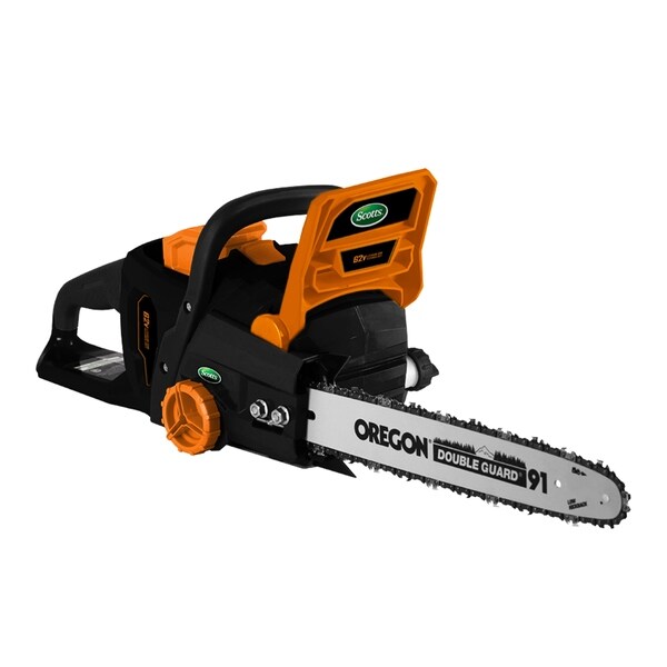 Scotts 16 Inch Lithium 62 Volt Chain Saw Black Orange