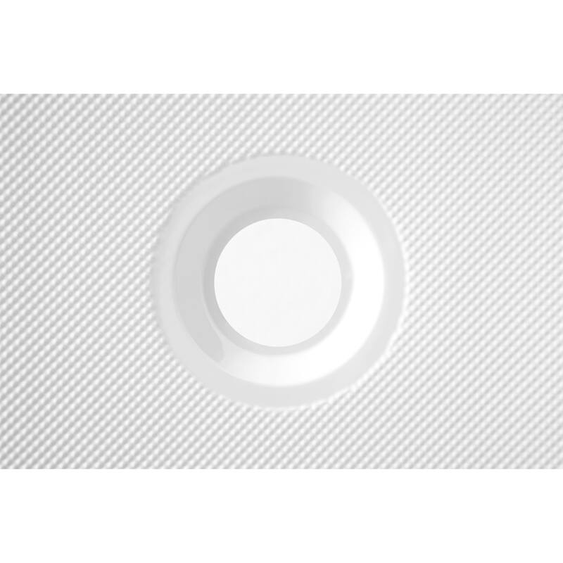 ANZZI Colossi Series 36 in. x 60 in. Single Threshold Shower Base in White