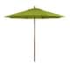 preview thumbnail 9 of 8, North Bend 9' Rd Faux Wood Steel Patio Umbrella, Push Open Pin Stop by Havenside Home