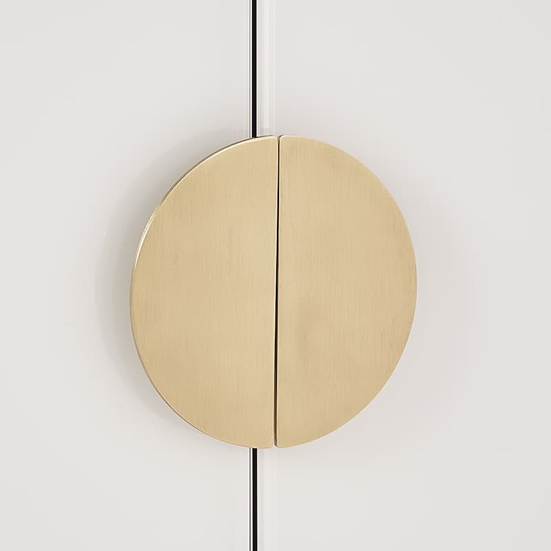 Eitan White Glass 2-door Accent Cabinet by iNSPIRE Q Bold