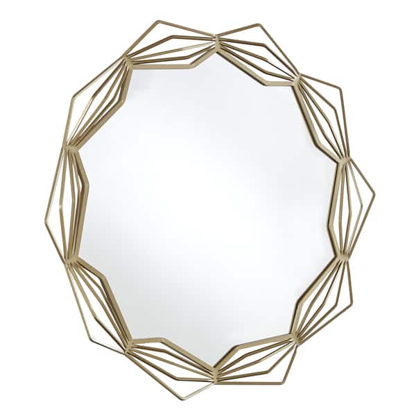 Lodo Wall Mirror With Star Geometric Metal Frame By Inspire Q Modern On Sale Overstock 26565545