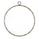 The Curated Nomad Maynard Antiqued Brass Round Wall Mirror with Decorative Ring