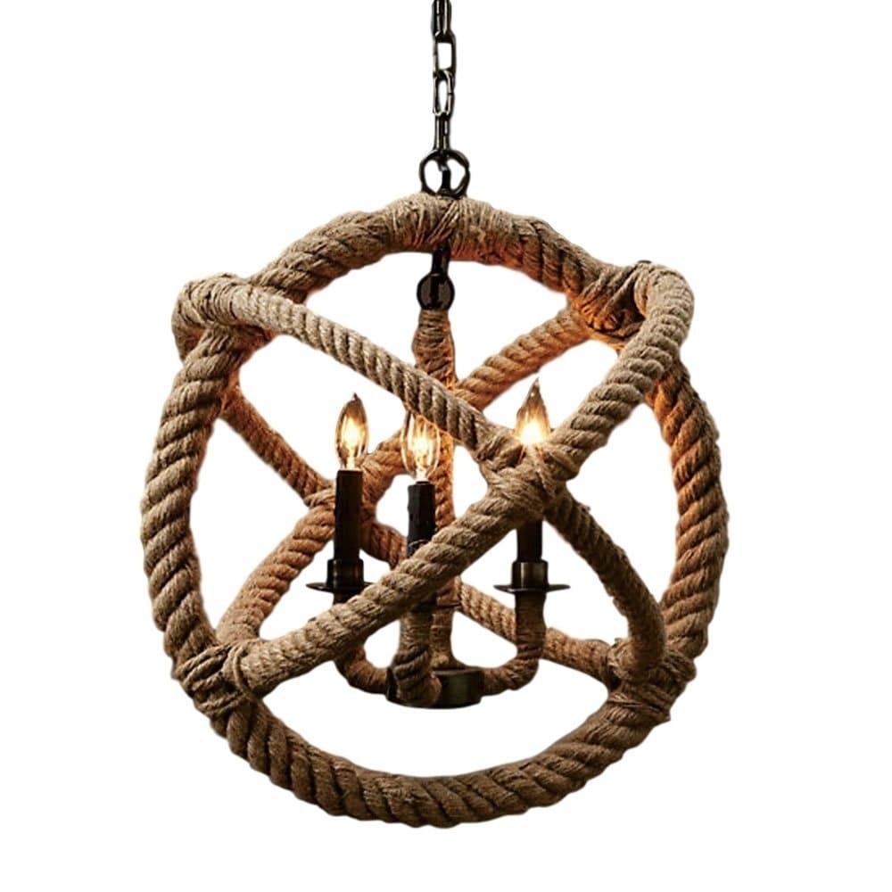 4-Light Rope Orb Chandelier - Chandeliers For Bedrooms by Overstock.com
