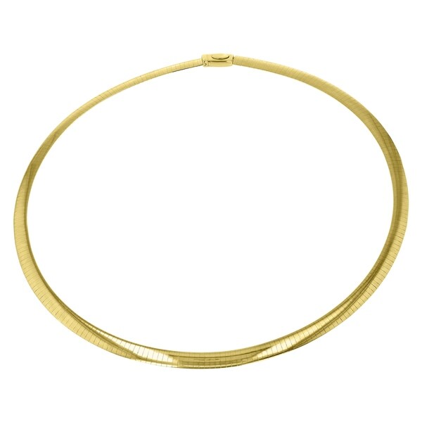 14k gold omega necklace