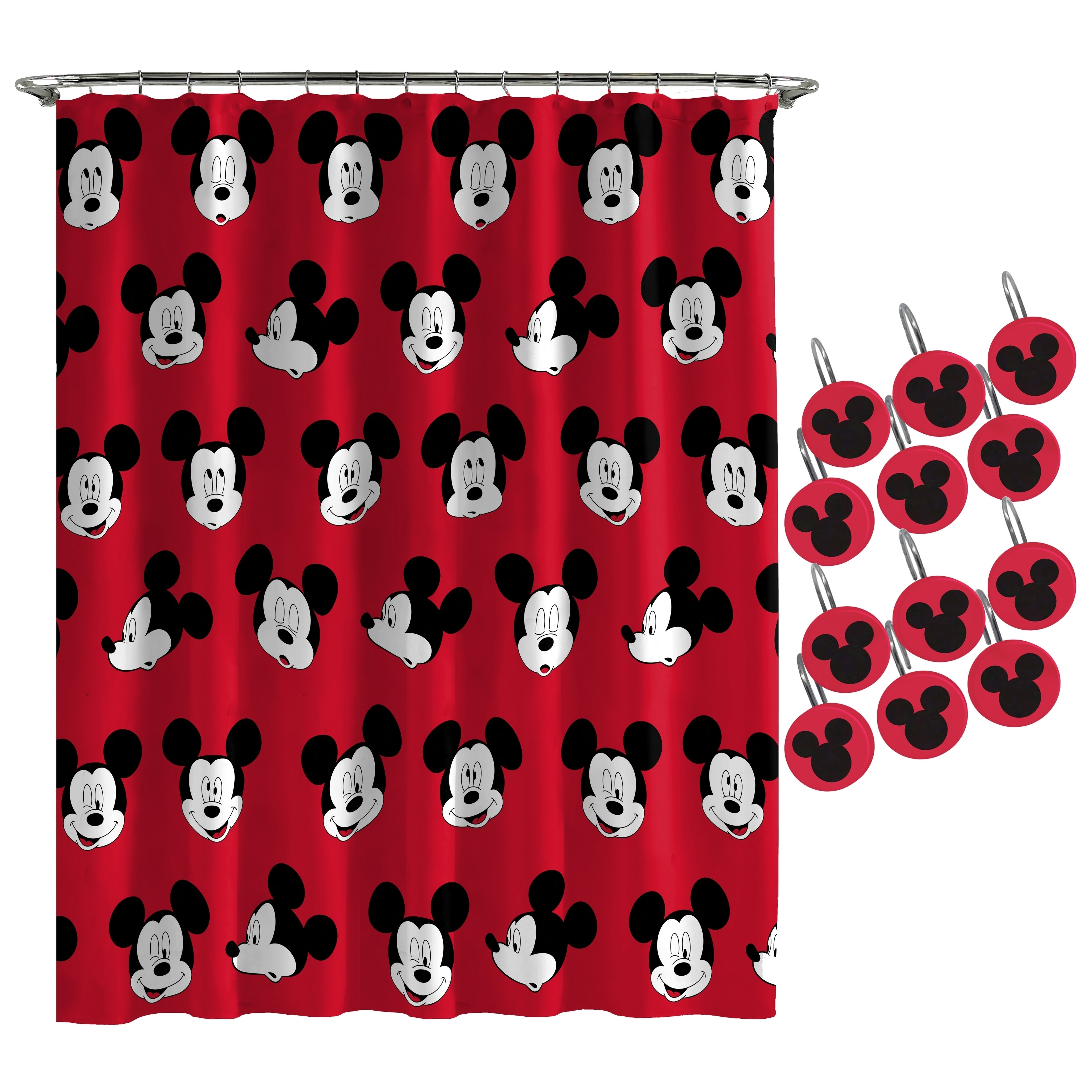 Elegant mickey valance Red White And Gray Mickey Mouse Head Curtain Valance Curtains Blinds Shutters Home Decor Guardebem Com
