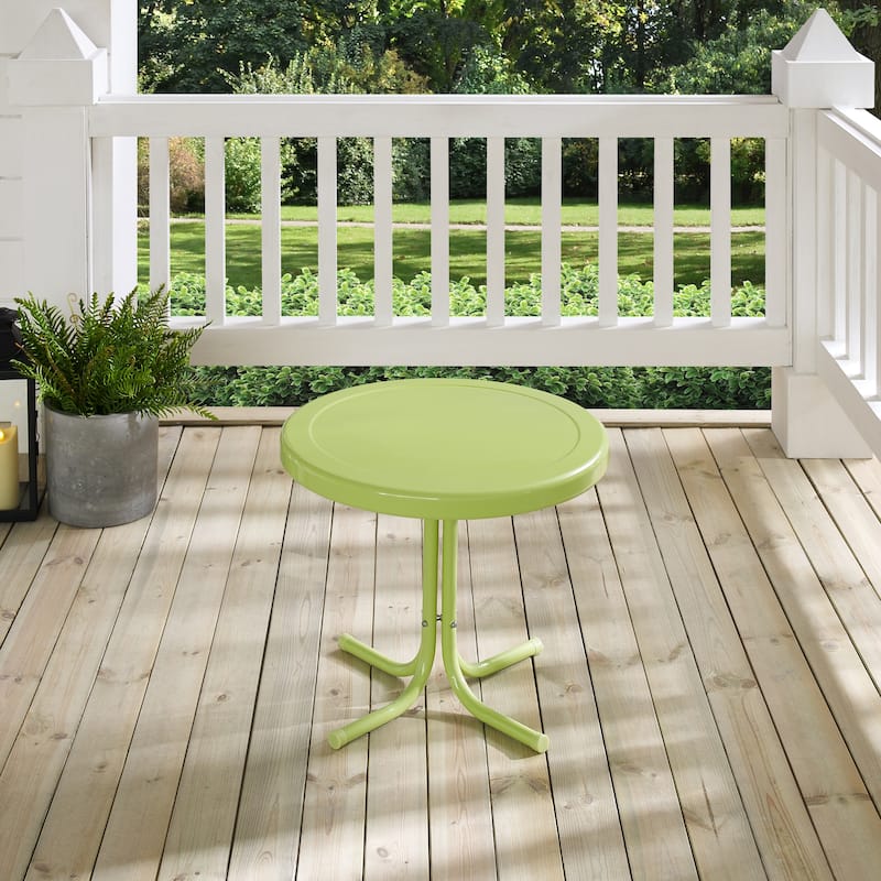 Crosley Retro Metal Side Table In Key Lime