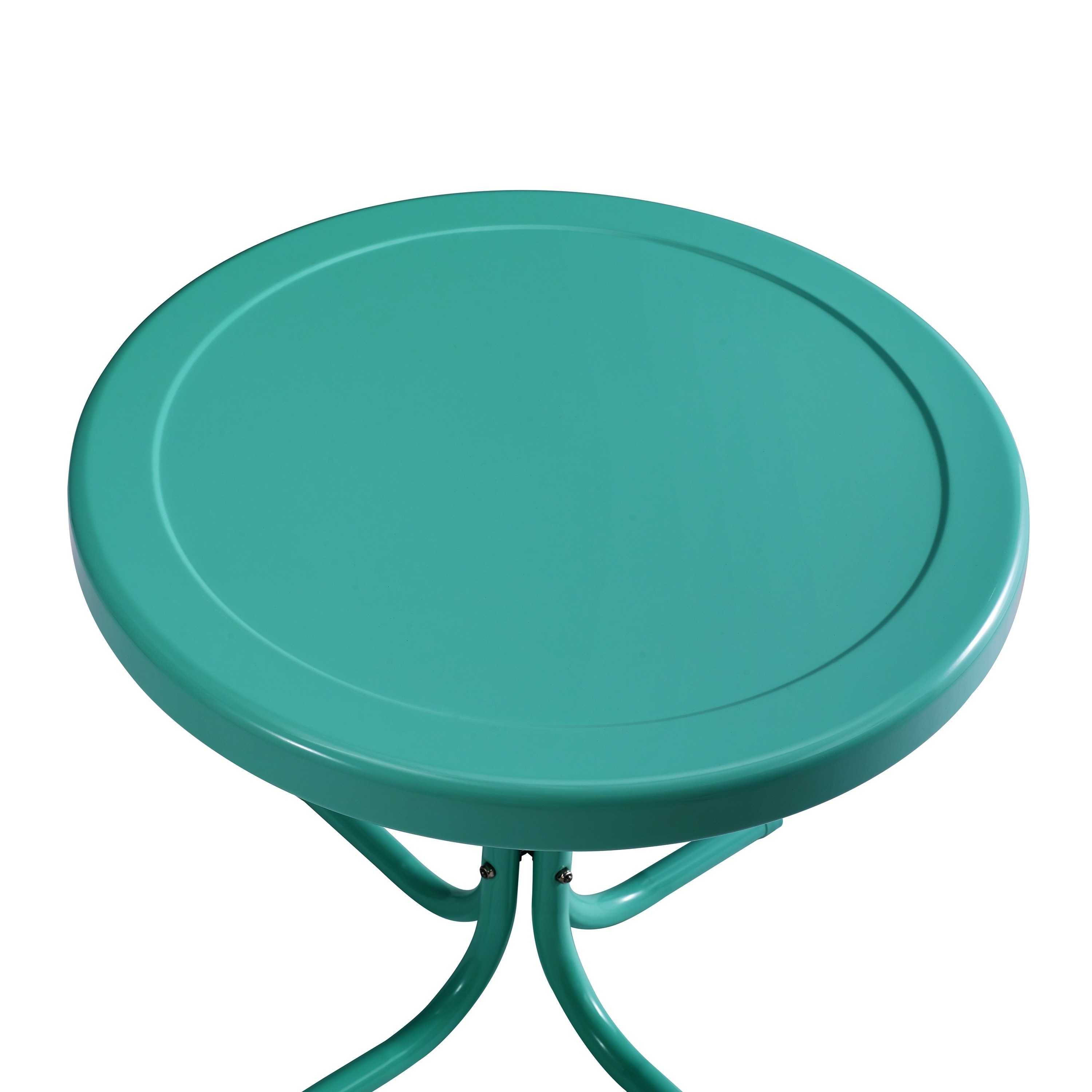 Shop Retro Metal Side Table In Tourquoise Overstock 26565888