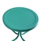 preview thumbnail 7 of 6, Retro Metal Side Table In Tourquoise