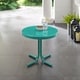 preview thumbnail 2 of 6, Retro Metal Side Table In Tourquoise