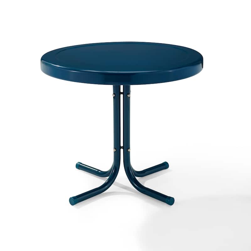 Crosley Retro Metal Side Table In Navy