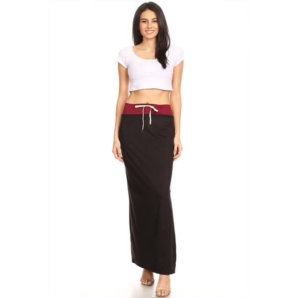 Shop Women S Casual Basic Solid Color Block High Waist Drawstring