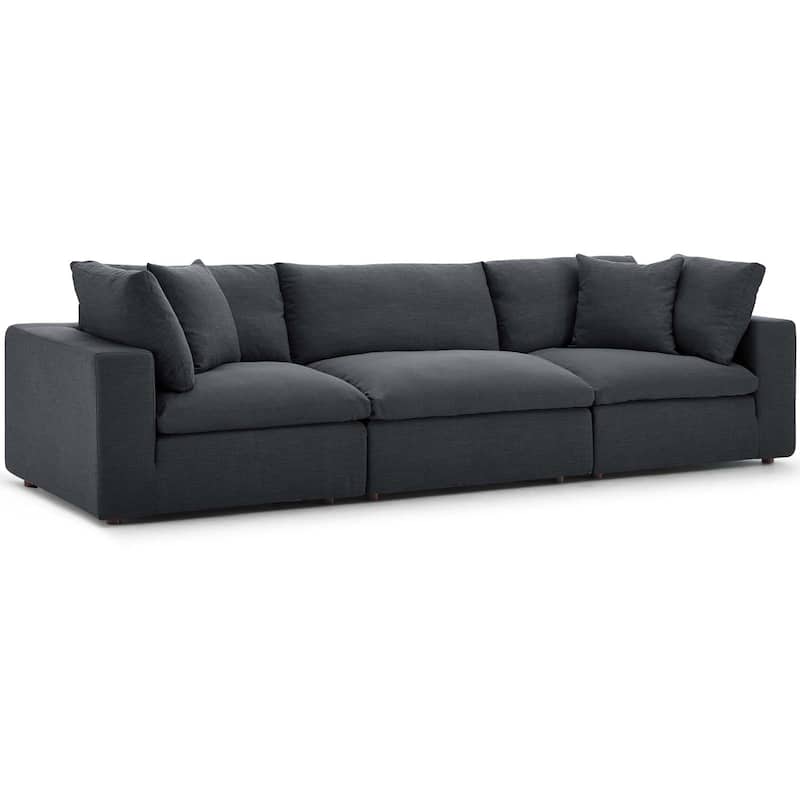 Copper Grove Hrazdan Down-filled Over-stuffed 3-piece Sectional Sofa Set - Gray