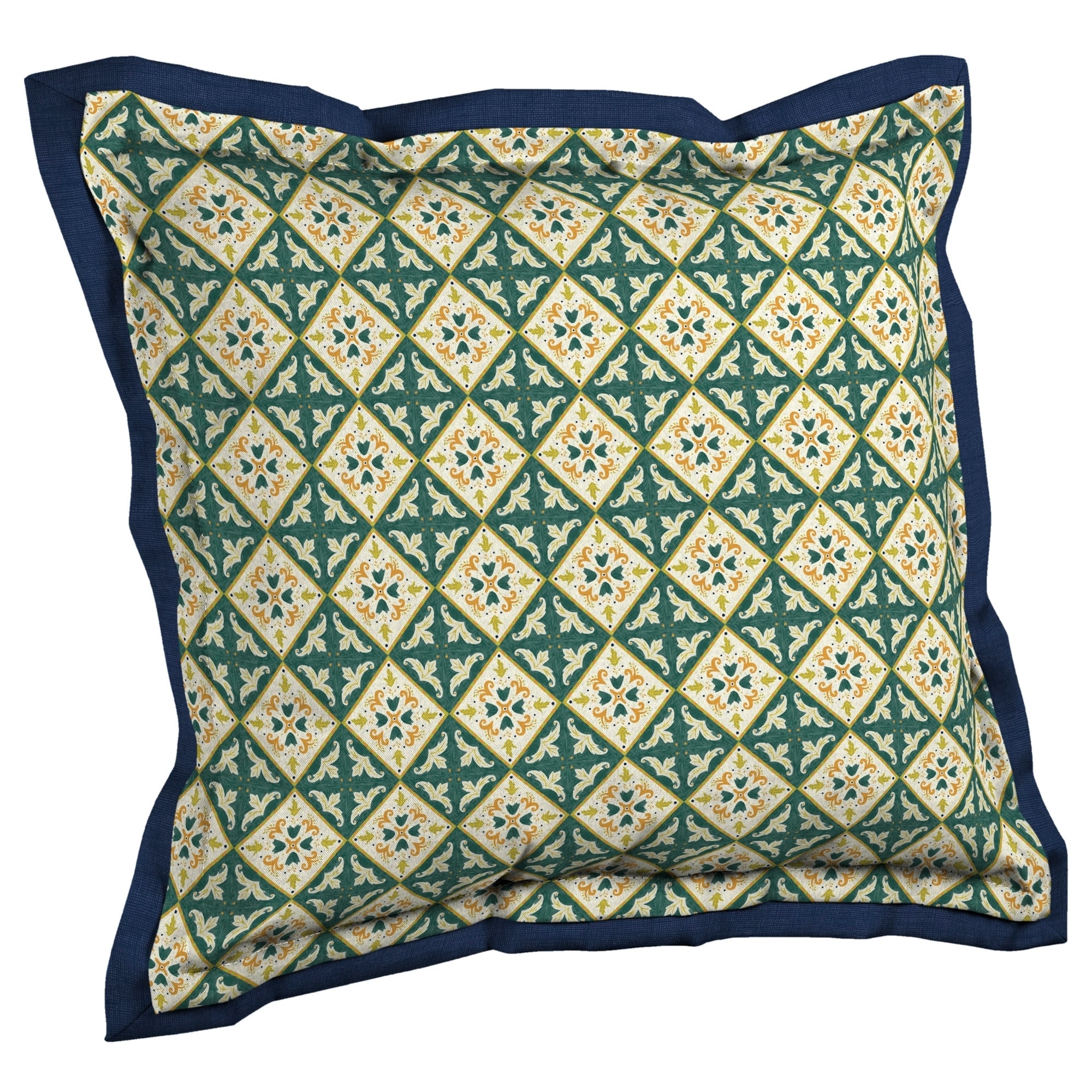 Shop Arden Artisans Khalid Moroccan Tile Double Flange Pillow