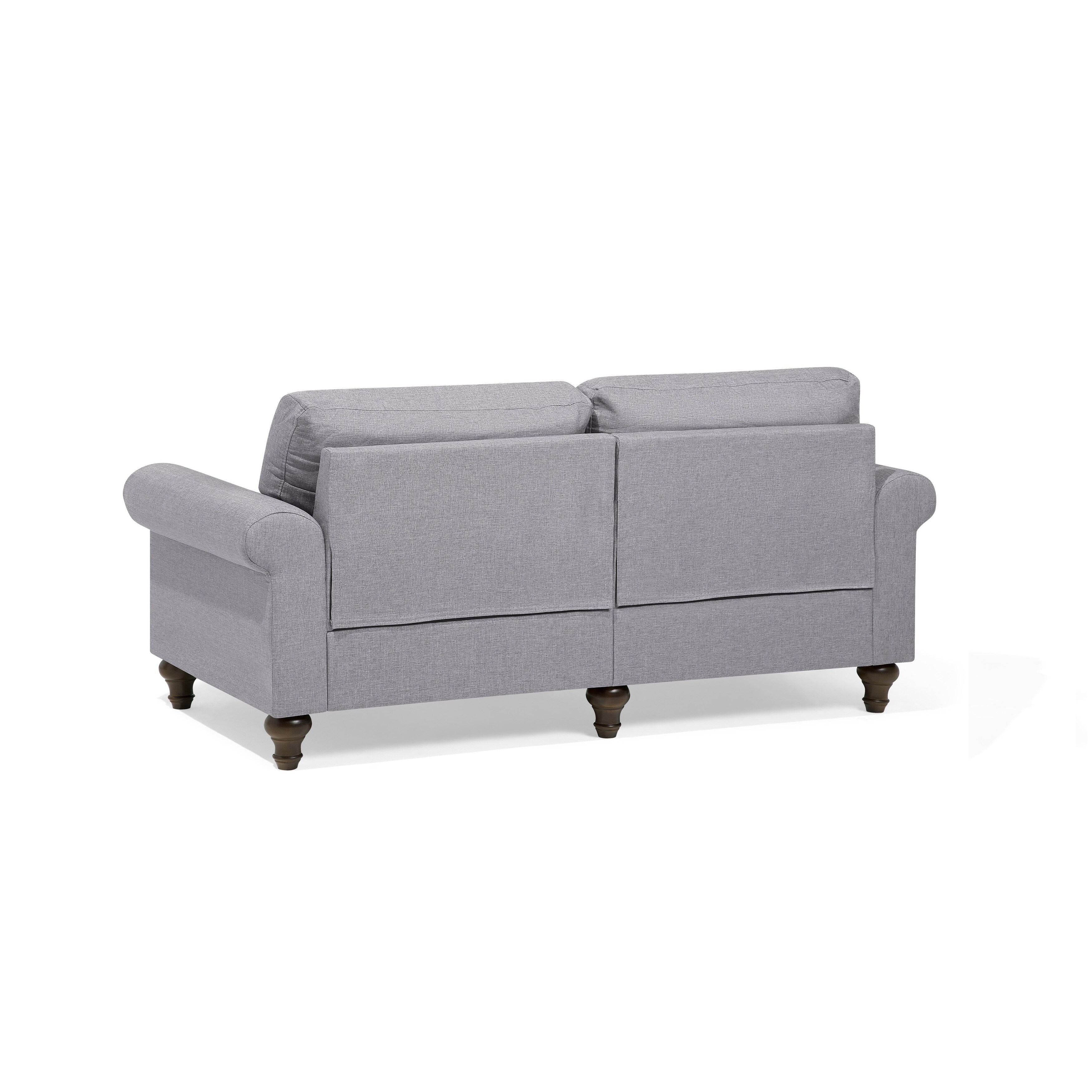 3 Seater Fabric Sofa Gray Otra