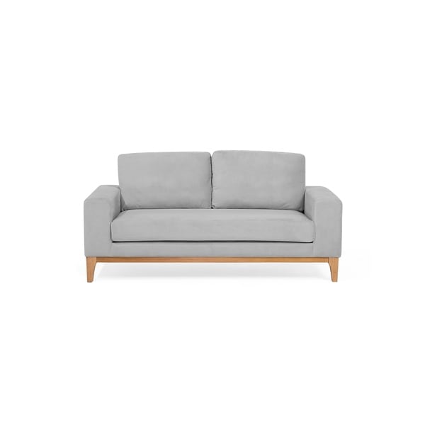Shop Velvet Sofa Light Gray TIDAN - Overstock - 26628598