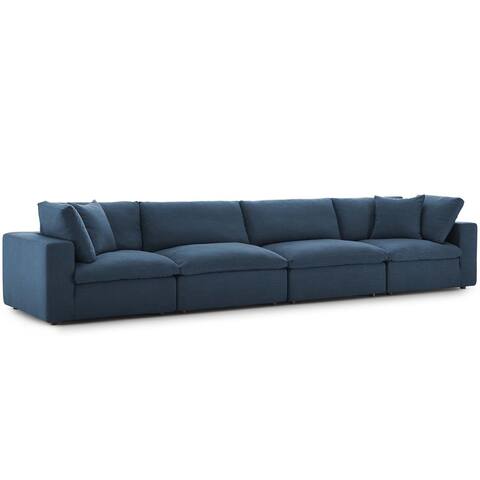 Copper Grove Hrazdan Down-filled Over-stuffed 4-piece Sectional Sofa Set