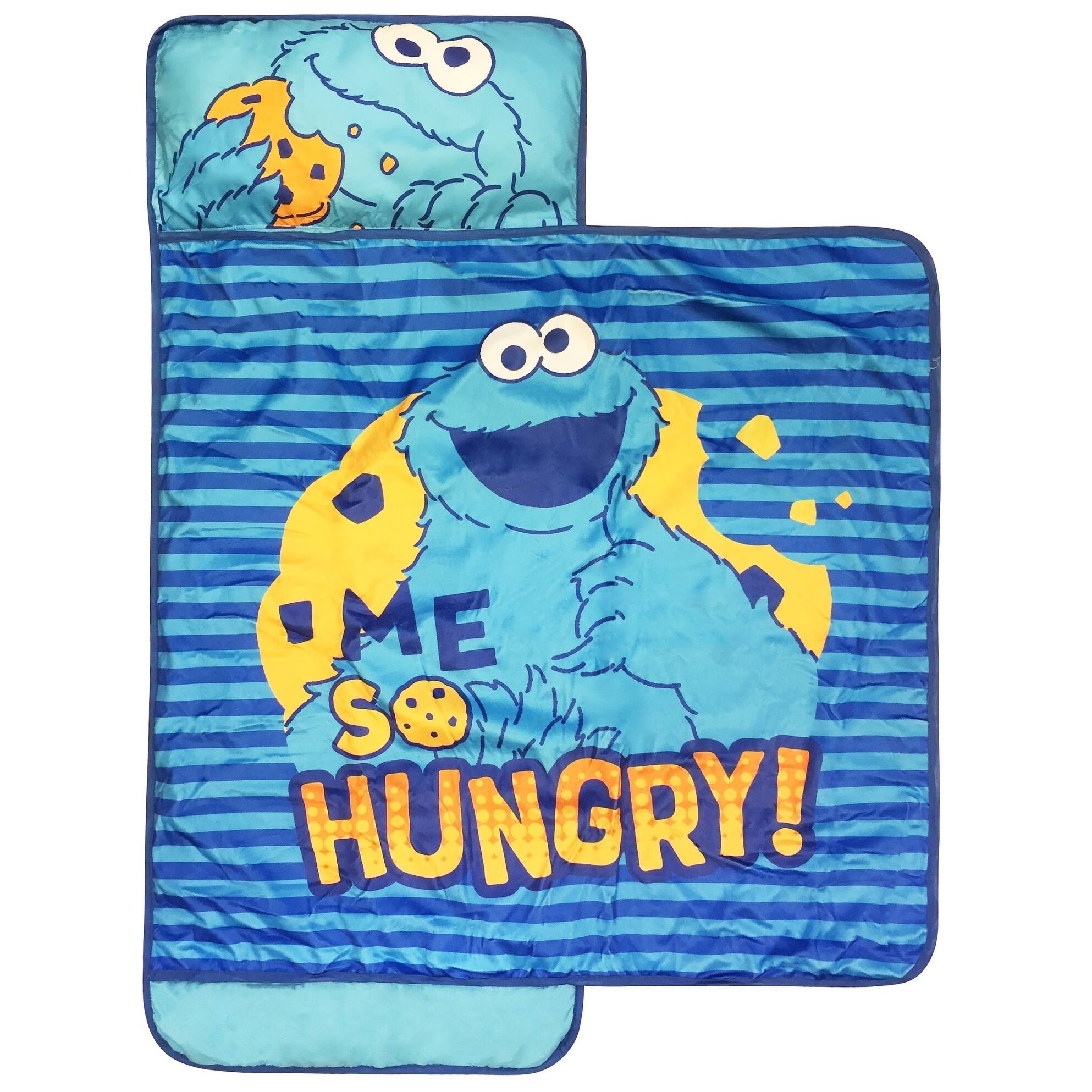 Sesame Street Me so Hungry Nap Mat Builtin Pillow and Blanket Bed