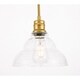 preview thumbnail 12 of 12, Caressa 8.5-Inch 1-Light Clear Seeded Glass