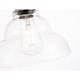 preview thumbnail 7 of 12, Caressa 8.5-Inch 1-Light Clear Seeded Glass