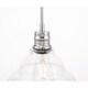 preview thumbnail 6 of 12, Caressa 8.5-Inch 1-Light Clear Seeded Glass