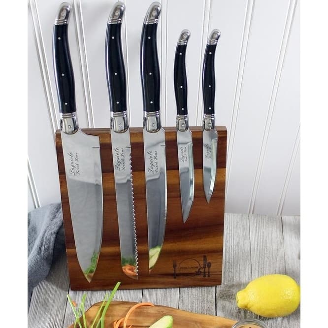 French Home Ultimate 13 Piece Laguiole Kitchen and Steak Knife & Fork Set