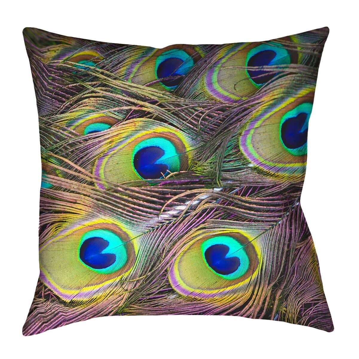 Shop Katelyn Smith Peacock Feathers Pillow Cover Only Spun