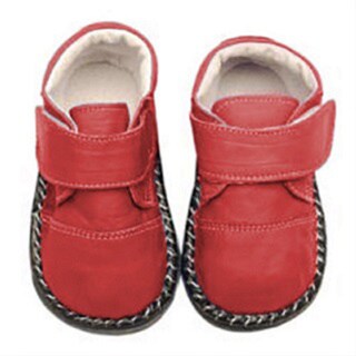 Papush Red Leather Casual Walking 