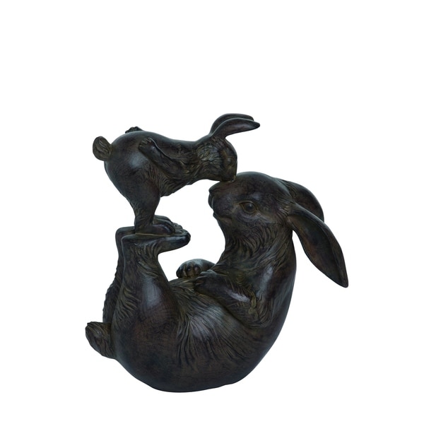 resin garden bunnies