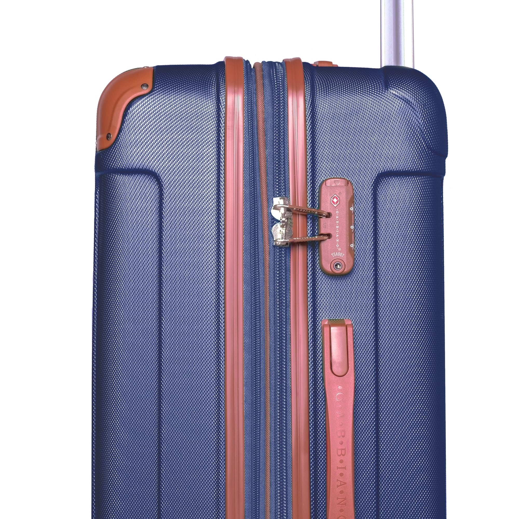 Gabbiano Bravo Collection 3 Piece Hardside Spinner Luggage Set Blue