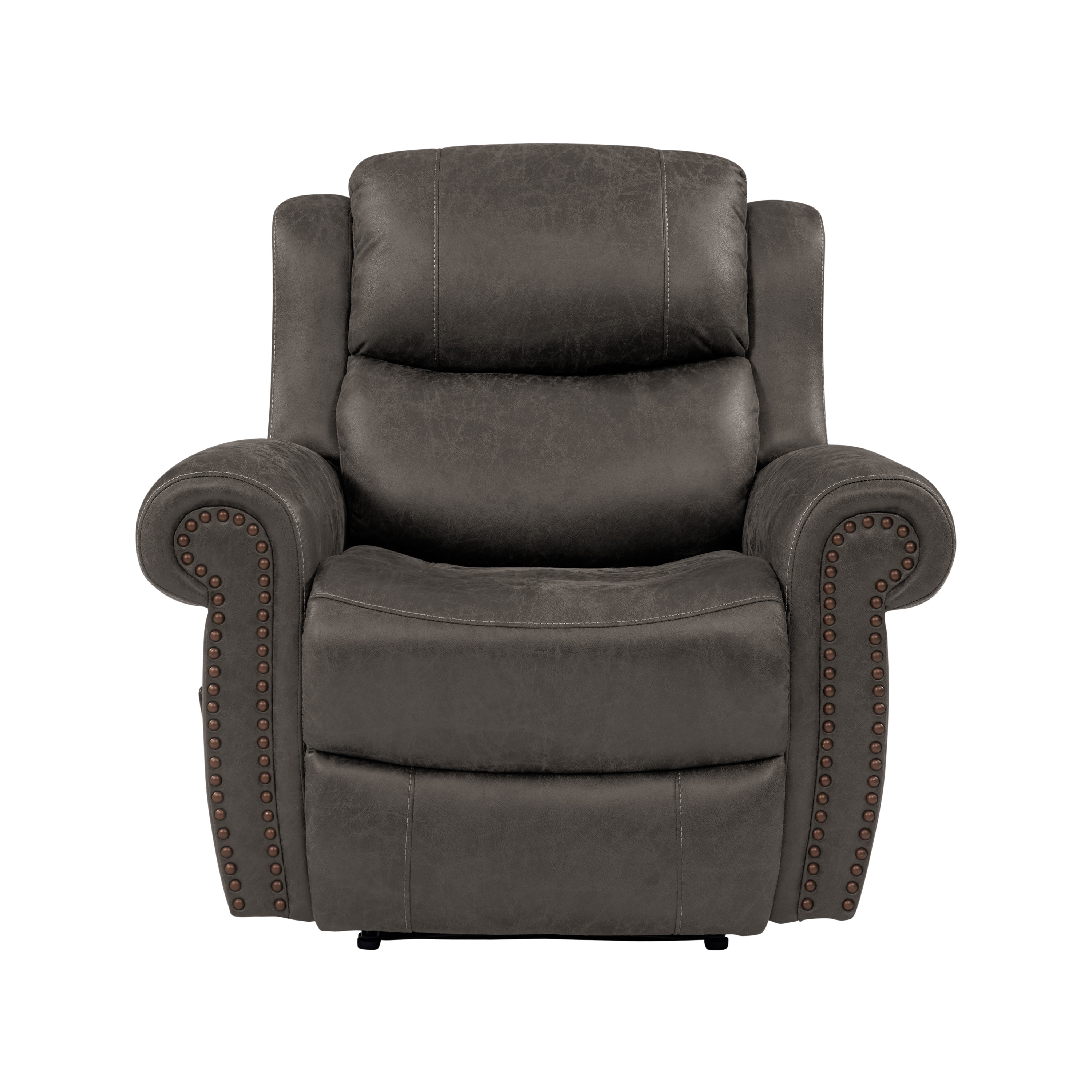 Copper Grove Dilsen Extra Large Rolled Arm Wall Hugger Recliner Chair