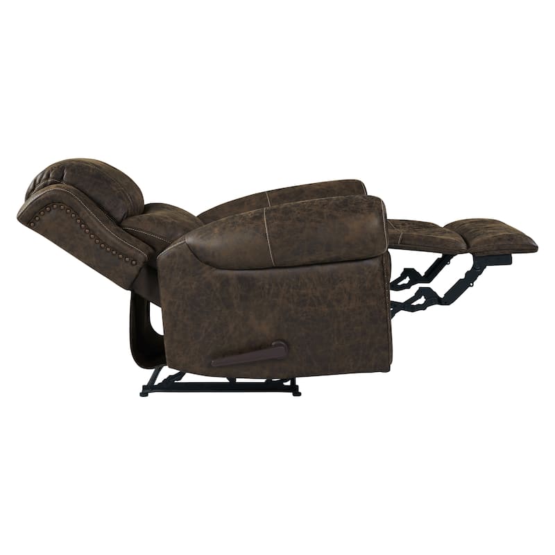 Copper Grove Dilsen Extra Large Rolled Arm Wall Hugger Recliner Chair