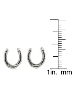 Journee Collection Sterling Silver Horseshoes Stud Earrings Free Thumbnail Journee Collection Sterling Silver Horseshoes Stud Earrings